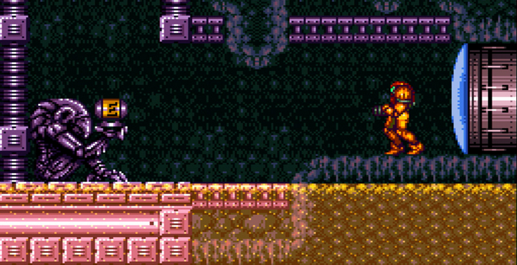 Shooting Desperately at the Walls in Super Metroid